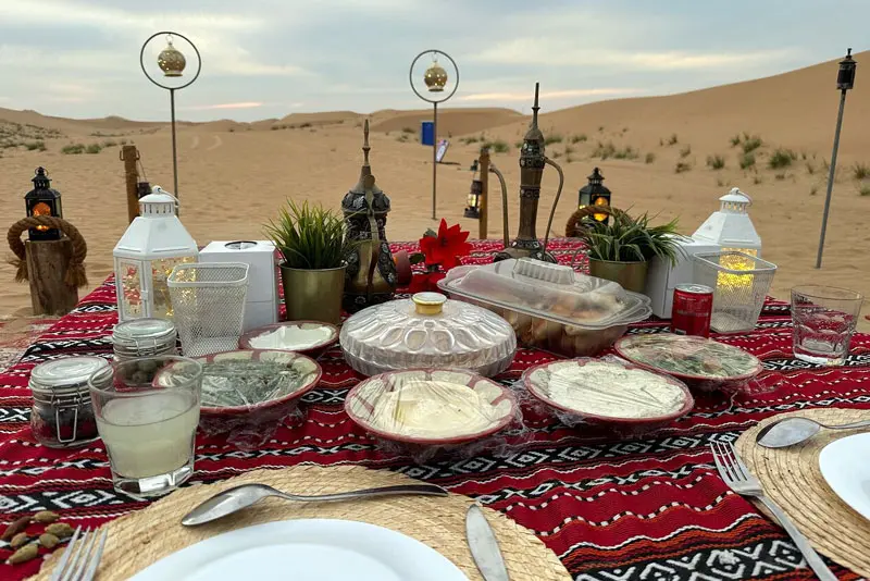 Romantic Dune Dinner Riyadh