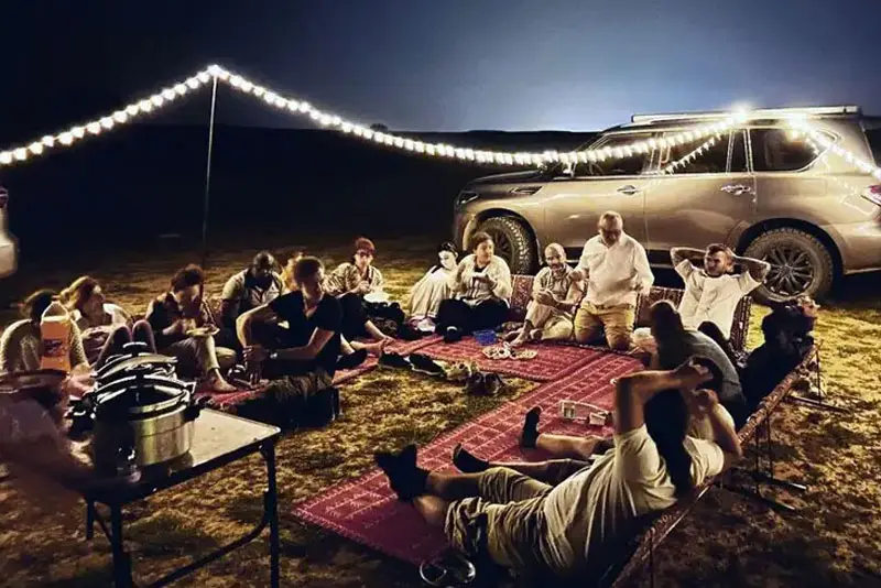 Overnight Camping Edge of the World Riyadh