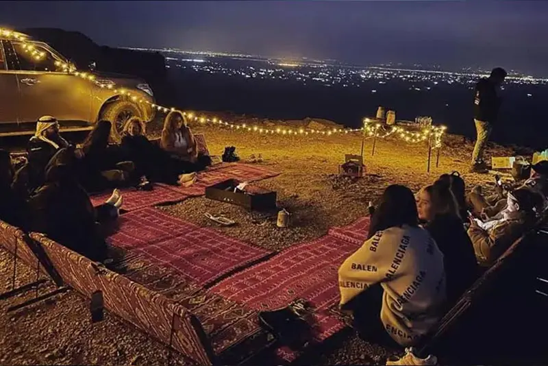 Overnight Camping Edge of the World Riyadh
