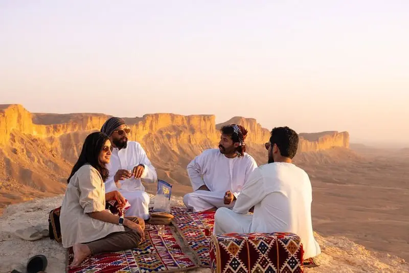 Overnight Camping Edge of the World Riyadh